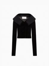 Charger l'image dans la galerie, Wide Collar Velvet Jacket