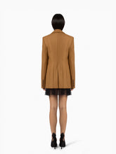 Load image into Gallery viewer, Brown Tobacco Double-Breasted Blazer