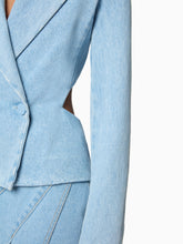Charger l'image dans la galerie, Open Back Denim Blazer