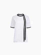 Charger l'image dans la galerie, White Bow Ruban T-Shirt