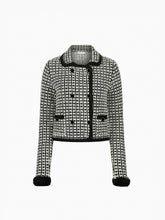 Load image into Gallery viewer, Tweed-Effect Knit Cardigan