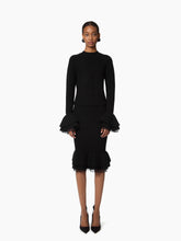 Cargar imagen en el visor de la galería, Midi Ruffled Wool Skirt