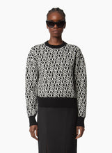 Charger l'image dans la galerie, Black Logo-Print Sweater