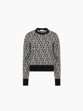 Charger l'image dans la galerie, Black Logo-Print Sweater