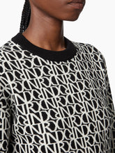 Charger l'image dans la galerie, Black Logo-Print Sweater