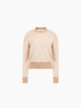 Load image into Gallery viewer, Beige Logo-Print Sweater