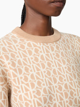 Load image into Gallery viewer, Beige Logo-Print Sweater