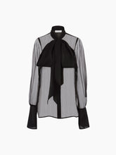 Load image into Gallery viewer, SATIN LAVALIERE SHIRT - Nina Ricci