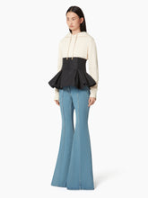 Cargar imagen en el visor de la galería, HOODIE WITH CONTRASTING PEPLUM - Nina Ricci
