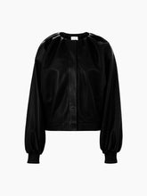 Cargar imagen en el visor de la galería, SHORT BOMBER IN NAPPA LEATHER - Nina Ricci