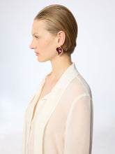 Charger l'image dans la galerie, Purple Calla Flower Clip Earrings