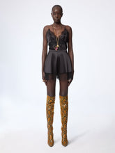 Charger l'image dans la galerie, Black Mini Silk Satin Short