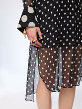 Charger l'image dans la galerie, Polka Dot Silk Midi Dress