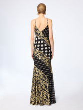 Load image into Gallery viewer, Marbled Gold Satin Dress