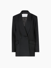 Charger l'image dans la galerie, Double-Breasted Wool Gabardine Blazer