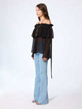 Load image into Gallery viewer, Denim Flared Pants