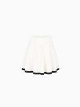 Load image into Gallery viewer, White Mini Knit Skater Skirt