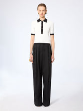 Cargar imagen en el visor de la galería, White Bicolour Cropped Polo