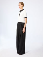 Cargar imagen en el visor de la galería, White Bicolour Cropped Polo