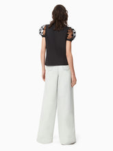 画像をギャラリービューアに読み込む, Tulle Puff Sleeves T-Shirt
