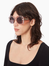 Charger l'image dans la galerie, Full Moon Oversize Shiny Transparent Sunglasses
