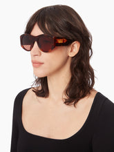 Load image into Gallery viewer, Full Moon Round Shiny Havana Sunglasses
