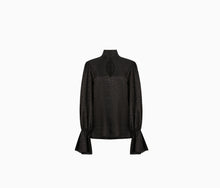 Cargar imagen en el visor de la galería, BLUSA CUT-OUT EN JACQUARD DE LEOPARDO
