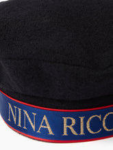 Charger l'image dans la galerie, WOOL BERET WITH NINA RICCI LOGO IN BLACK - Nina Ricci
