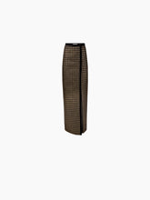 Charger l'image dans la galerie, LONG HOUNDSTOOTH TWEED SKIRT - NINA RICCI
