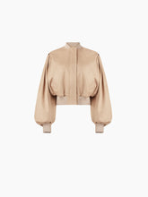 Charger l'image dans la galerie, CROPPED BOMBER IN COTTON TWILL IN BEIGE - Nina Ricci
