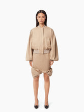 Charger l'image dans la galerie, CROPPED BOMBER IN COTTON TWILL IN BEIGE - Nina Ricci
