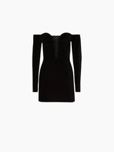 Cargar imagen en el visor de la galería, MINI CORSET DRESS IN BLACK - Nina Ricci
