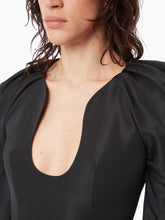 画像をギャラリービューアに読み込む, MINI DRESS WITH LONG COCOON SLEEVES IN BLACK - Nina Ricci
