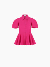 Load image into Gallery viewer, COTTON POPLIN PEPLUM SHIRT IN PINK - Nina Ricci
