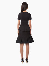 Cargar imagen en el visor de la galería, WOOL PEPLUM MIDI SKIRT IN BLACK - Nina Ricci
