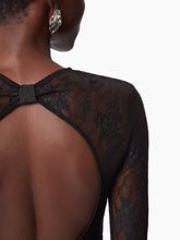 Charger l'image dans la galerie, LACE BACKLESS TOP IN BLACK - Nina Ricci
