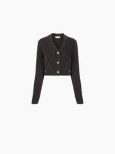 Cargar imagen en el visor de la galería, V-NECK KNIT CARDIGAN IN GREY - Nina Ricci

