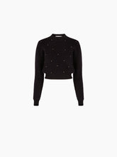 Load image into Gallery viewer, MOHAIR SWEATER WITH GOLD STUDS IN BLACK - Nina Ricci
