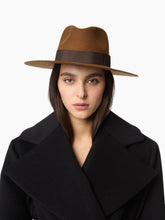 Load image into Gallery viewer, Brown Felt Wool Fedora Hat
