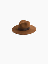 Load image into Gallery viewer, Brown Felt Wool Fedora Hat
