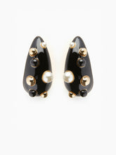 Load image into Gallery viewer, Black Drops Of Light Earrings
