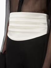 Charger l'image dans la galerie, White Satin Tuxedo Belt
