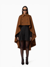 画像をギャラリービューアに読み込む, Water-Repellent Cotton Trench Cape
