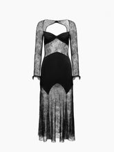 Load image into Gallery viewer, Long Open Neck Lace Dress
