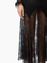 Load image into Gallery viewer, Long Open Neck Lace Dress
