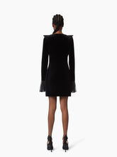 Load image into Gallery viewer, Velvet Mini Dress With Bow
