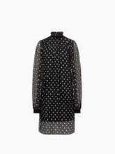 Cargar imagen en el visor de la galería, Polka-Dot Silk Midi Dress
