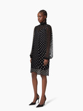 Cargar imagen en el visor de la galería, Polka-Dot Silk Midi Dress

