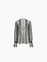 Load image into Gallery viewer, Polka Dot Sheer Blouse
