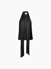 Charger l'image dans la galerie, Black Halterneck Satin Top
